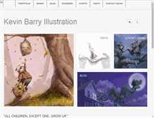 Tablet Screenshot of kevinbarryillustration.com